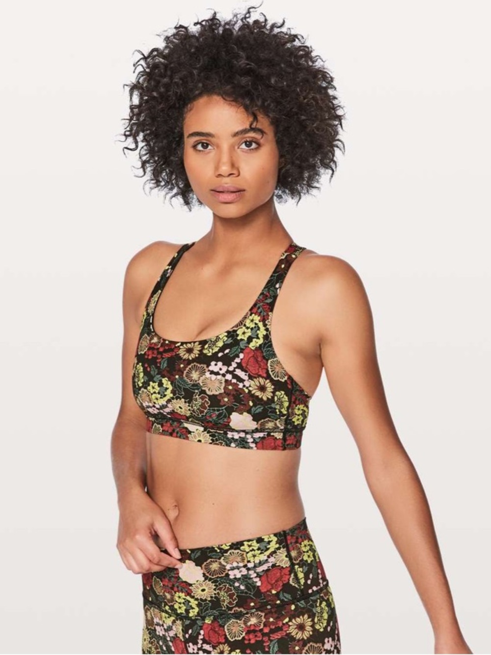 NWT Lululemon Energy Bra
Fluorolace Multi